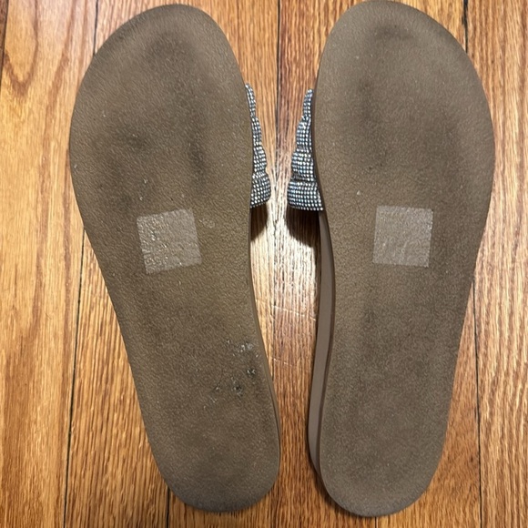 Steve Madden Women's Rhinestone Embellished Sandals - Tan - Picture 2 of 5